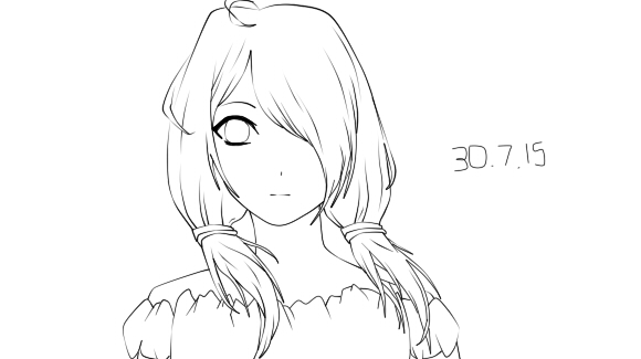 Kawaii Etsuko LineArt