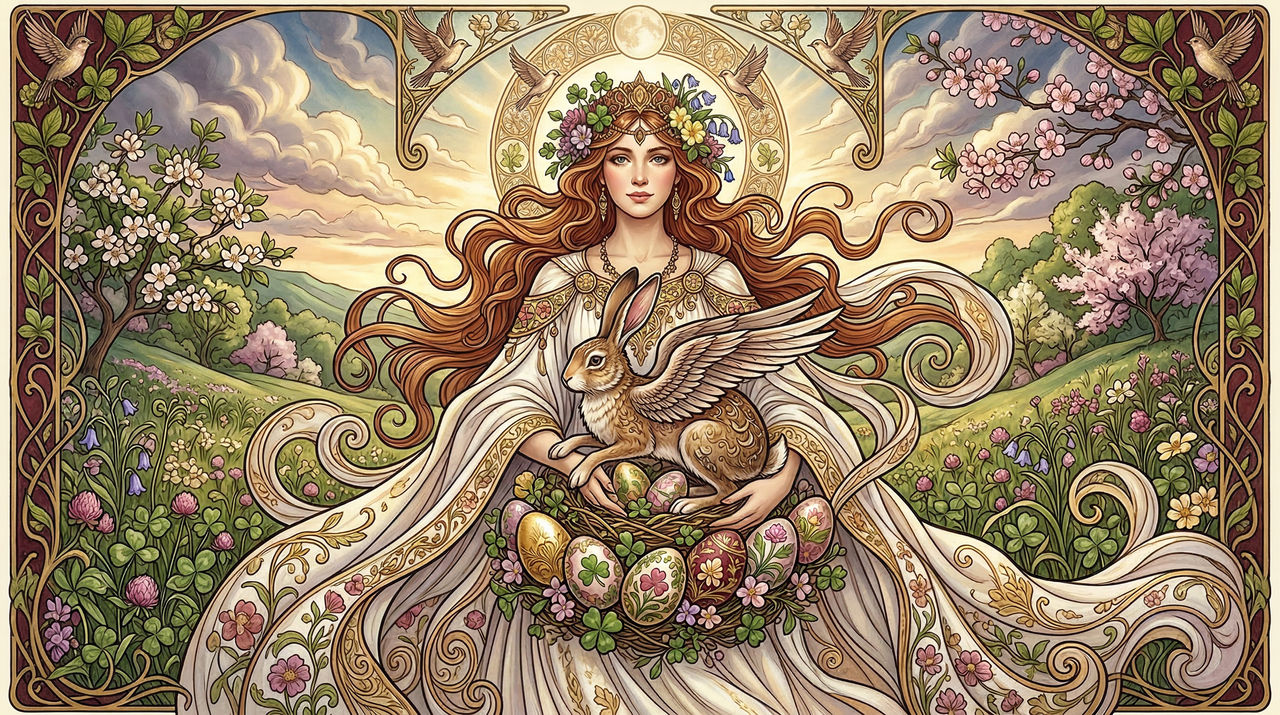 Eastre Rabbit Spring Goddess Week3-Eostre Goddess of Spring by Pharcryfromhome on DeviantArt