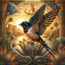 The Divine Swallow Herald of Ra's Solar Bark
