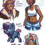 Rainbow Family Doodles