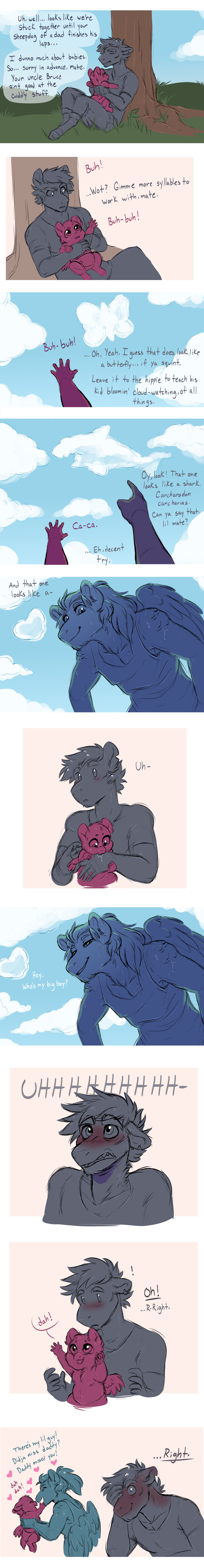Comic: Sunshine AU by Lopoddity