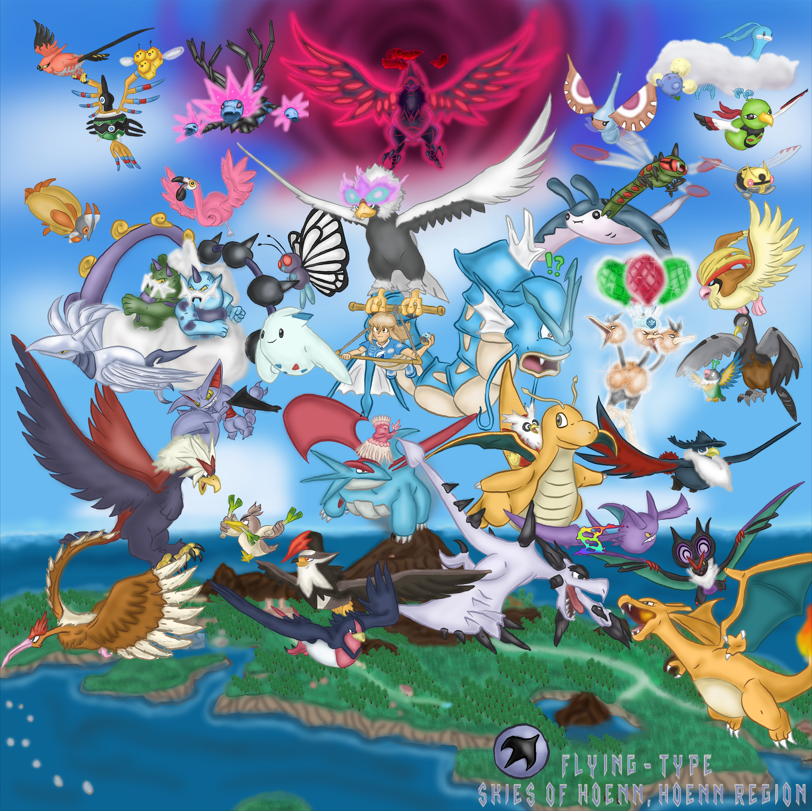 Dragon-type Pokemon flying through Hoenn : r/pokemon