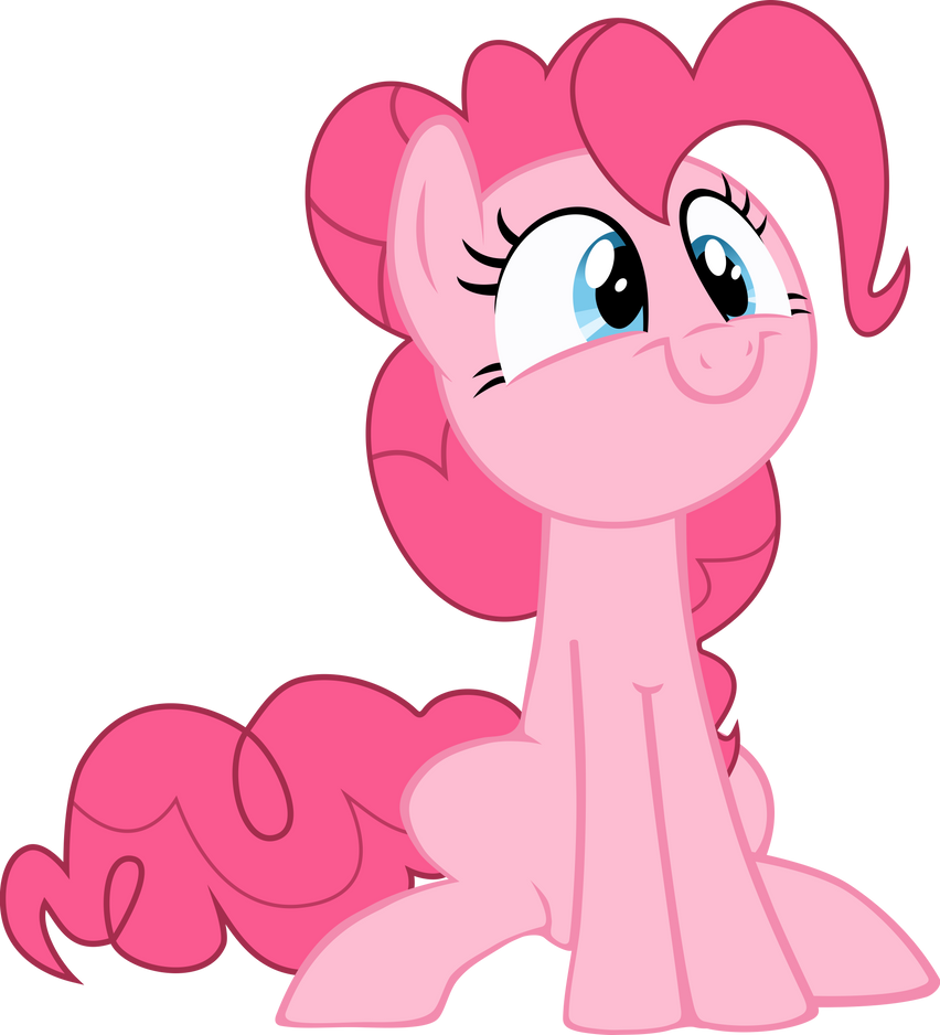 Pinkie's silly smile by PikachuX1000 on DeviantArt.