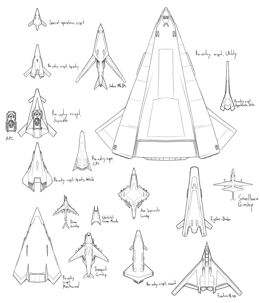 A bunch of aircraft