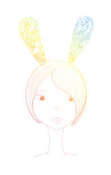 Girl-rabbit