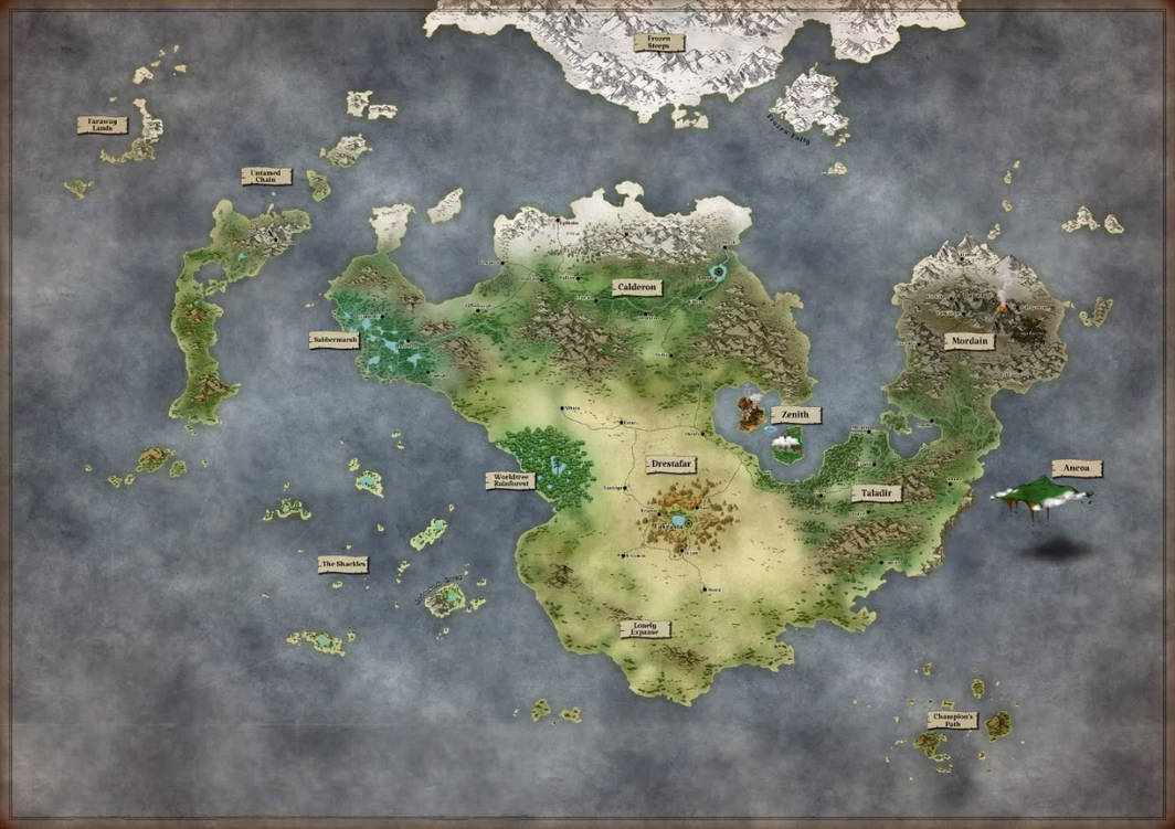 Map Art by cheekychap01 on DeviantArt