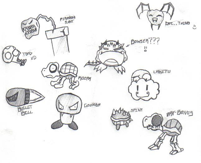 Mario Creatures by VileKaizer on DeviantArt