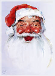 Norman Rockwell Santa Study