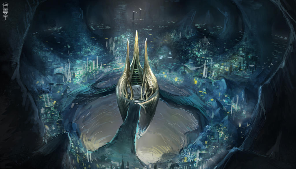 alien city by RaymondChenArt on DeviantArt