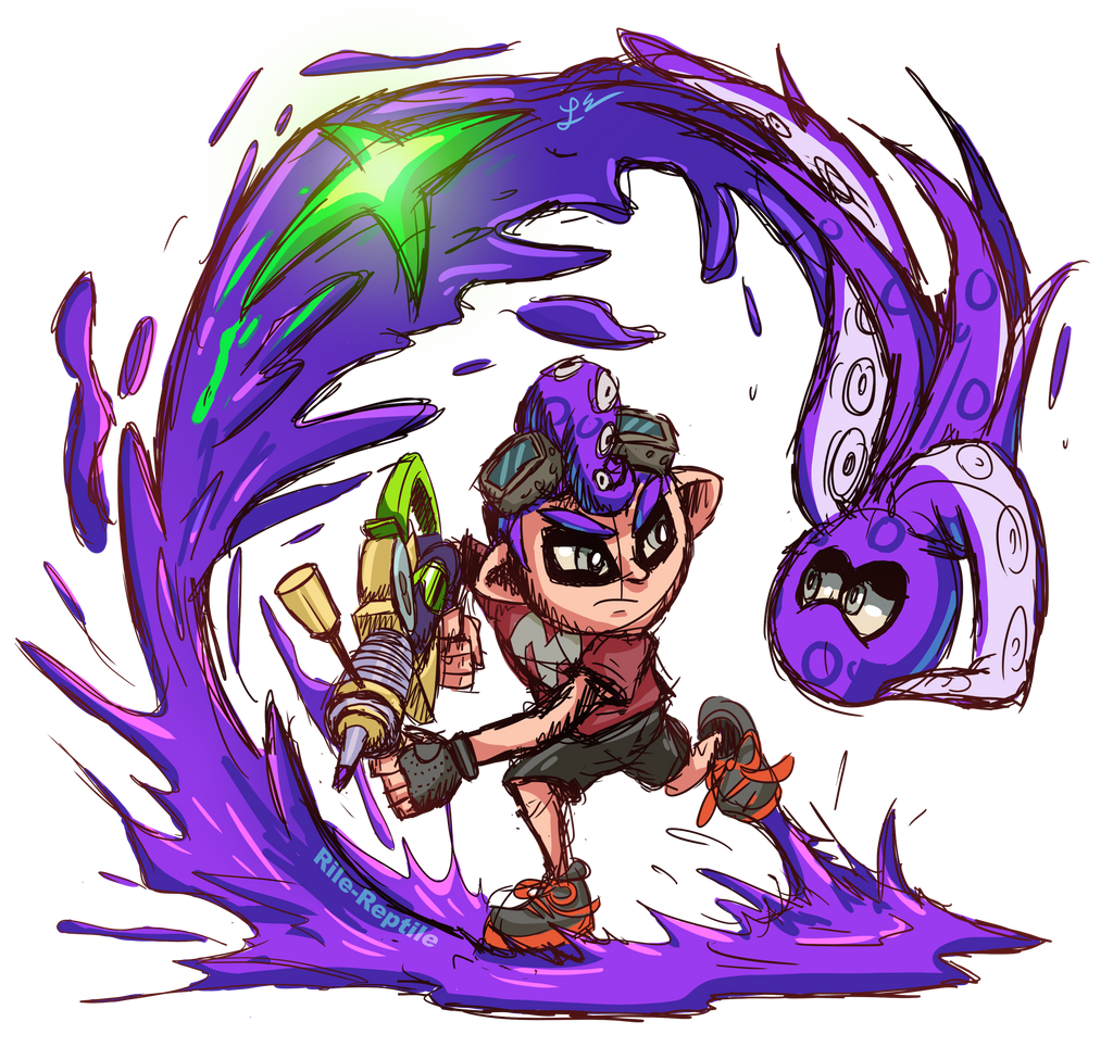 Splatoon Commission: Octo Offense by Rile-Reptile on DeviantArt