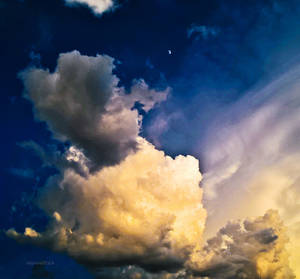 Storm Cloud and the Moon