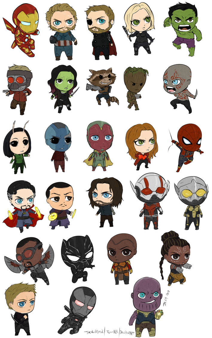 Chibi Avengers by jackeslv on DeviantArt