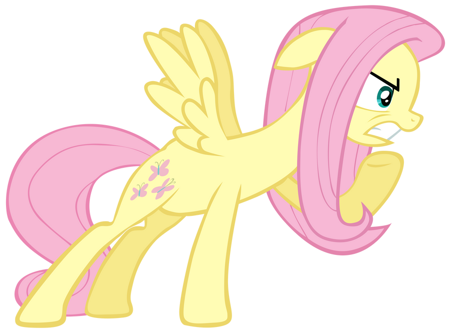 Disgruntled Fluttershy by CptCakeface on DeviantArt