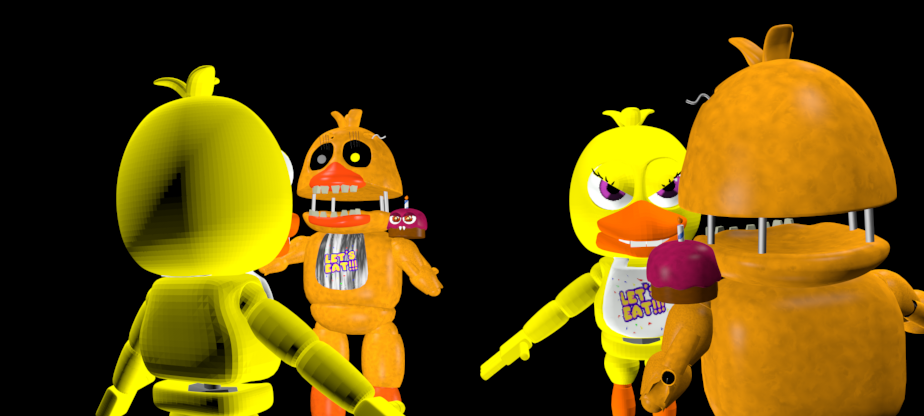 C4D FNAF World Adventure nightmare Chica full body by mauricio2006 on  DeviantArt