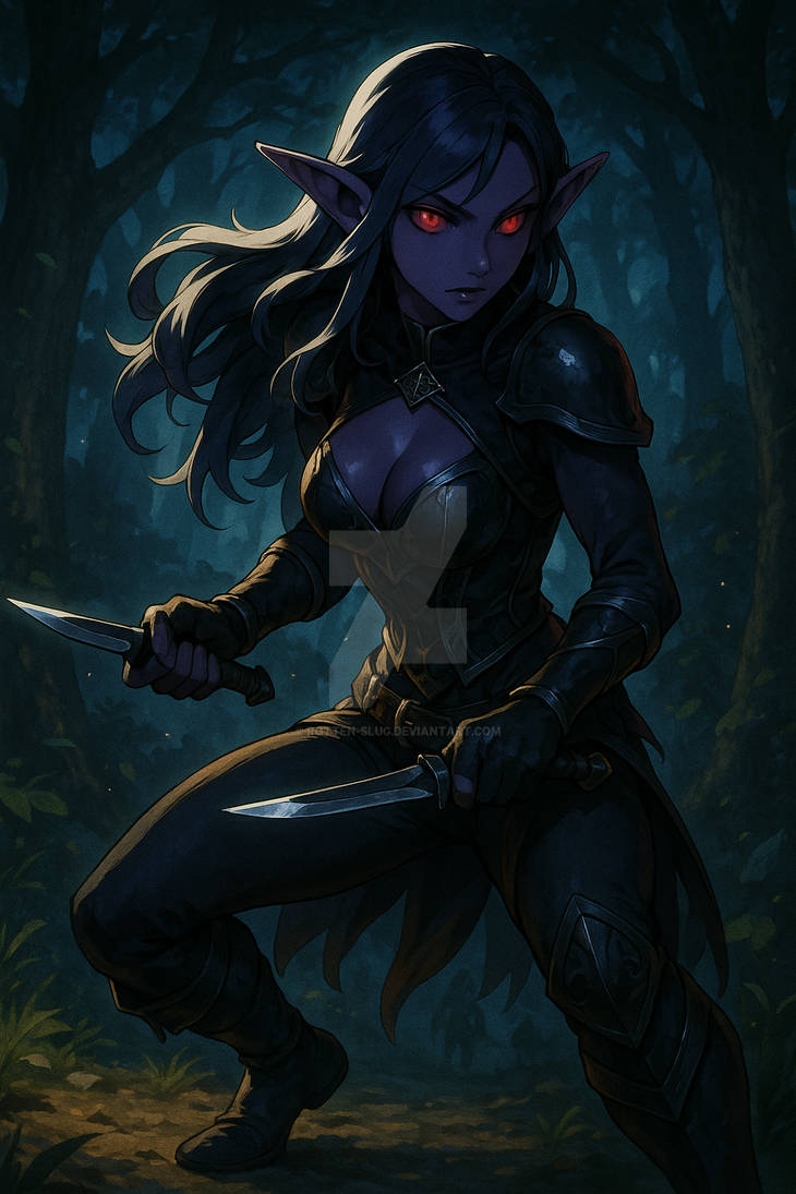 Dnd Elf Rouges DnD Dark Elf Rogue by Rotten-Slug on DeviantArt