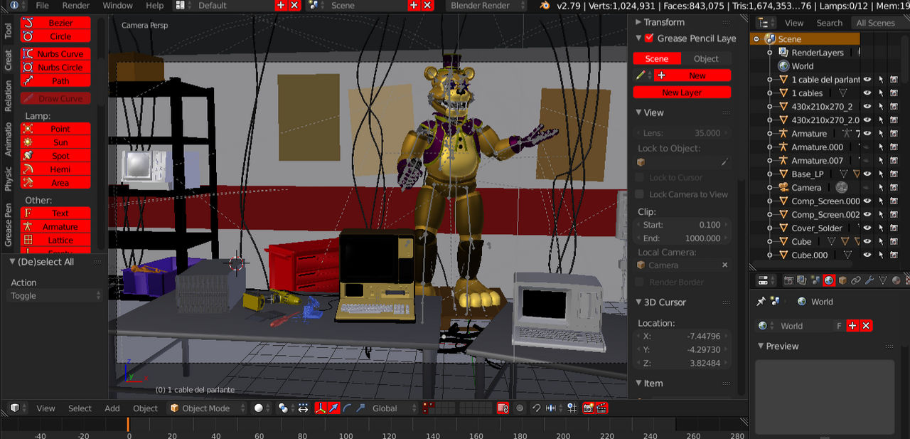 Unrendered version of Service by BuisnessKittyYT on DeviantArt