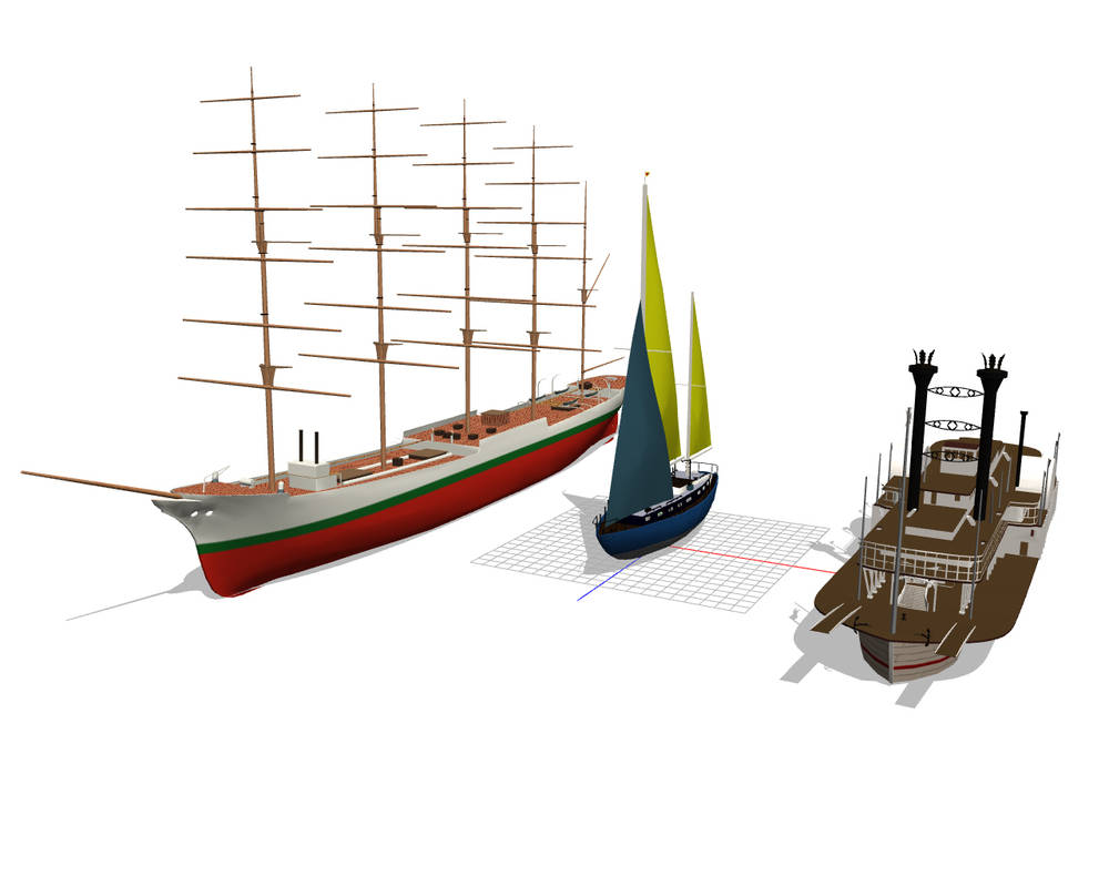 3 Ships For MMD by Nemesisbg23 on DeviantArt