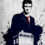 The 10th Doctor and his TARDIS