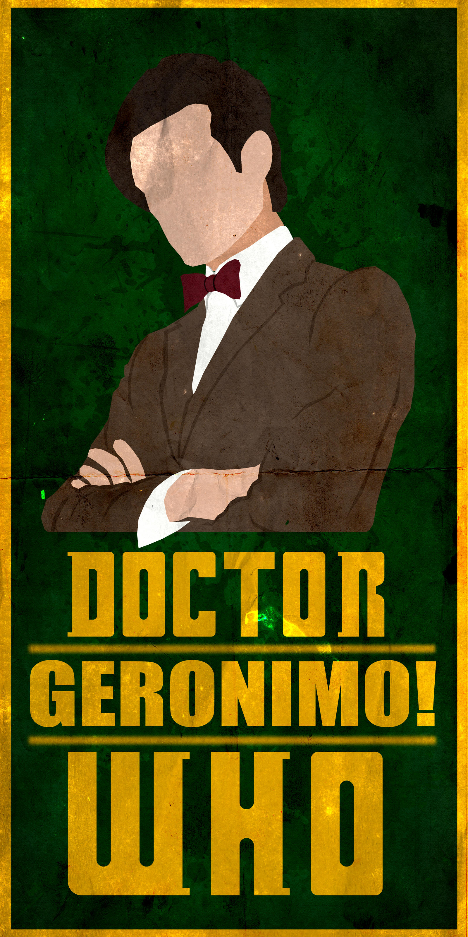 Geronimo! - Doctor Who No.11 Minimalistic Poster