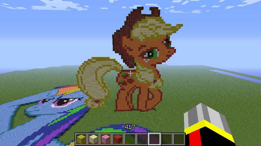 Applejack in minecraft by Yunoha2 on DeviantArt