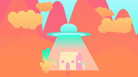 UFO in Nowhere, No Town