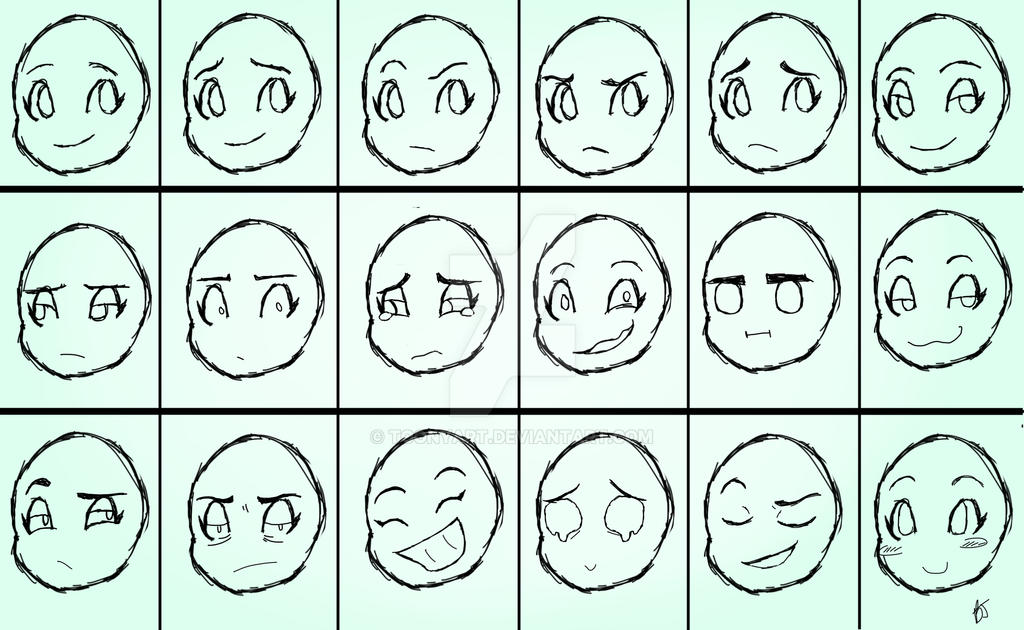 Emotions Reference Chart by ToonyArt on DeviantArt