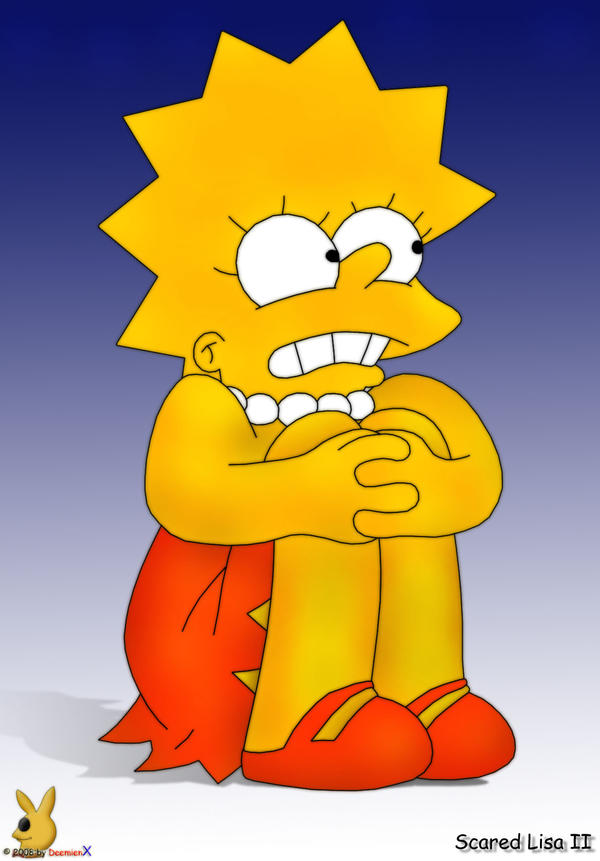 Scared Lisa Sim Scared Lisa by DandX on DeviantArt