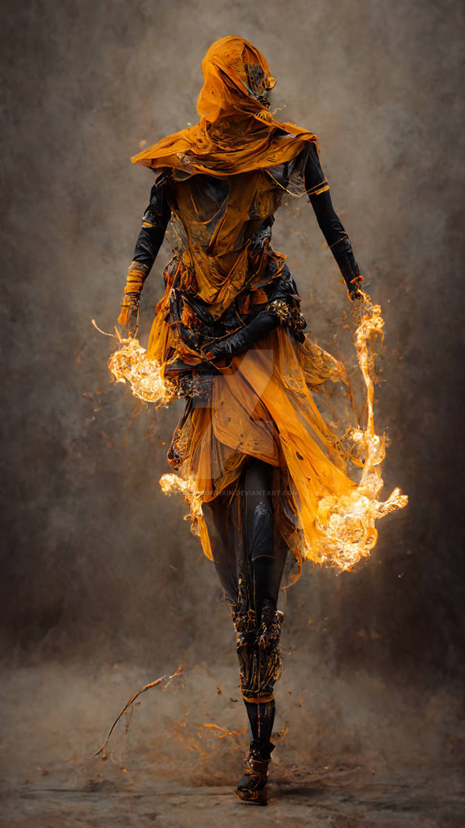 Female Elven Pyromancer by ElrohirGithain on DeviantArt