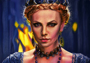 Charlize Theron (Pastel portrair) by Windtalkerss