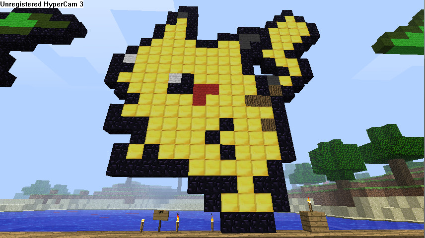 Minecraft Pichachu Minecraft Pixel Art: Pikachu by BlackHawkGawd on DeviantArt