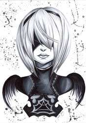 Nier Automata Illustration