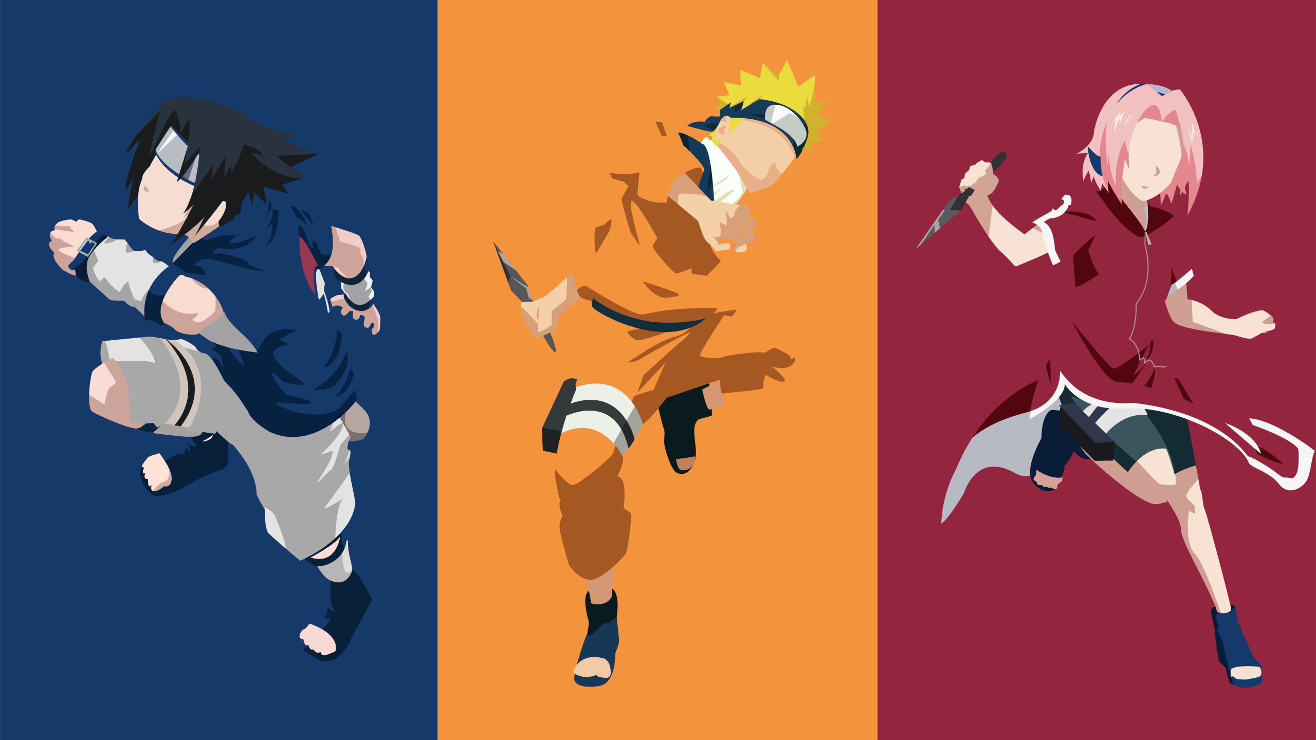 Naruto Sasuke Sakura Kid Minimalist Design By Joosherino On Deviantart