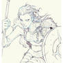 Lagertha Lineart Detail