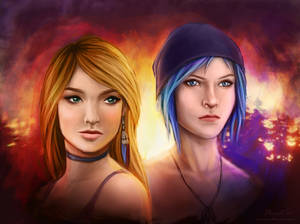 Rachel and Chloe from Life is Strange games