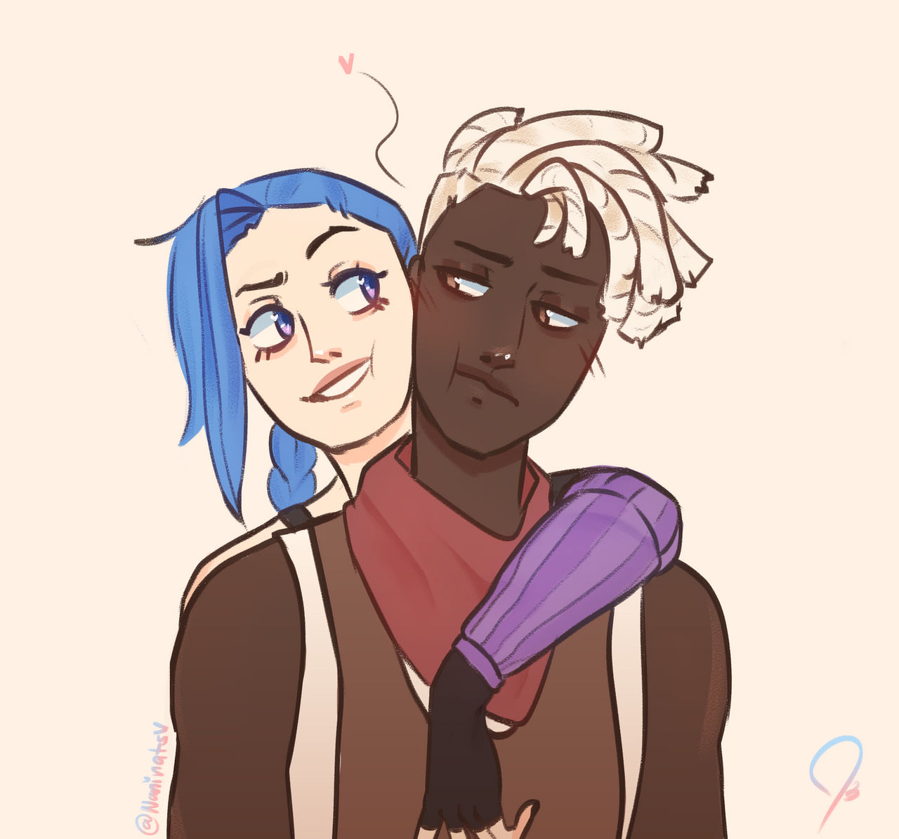 Ekko and Jinx by BlueVeraNath on DeviantArt