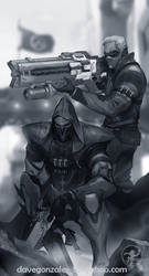Reaper and Soldier 76 of Overwatch (WIP)