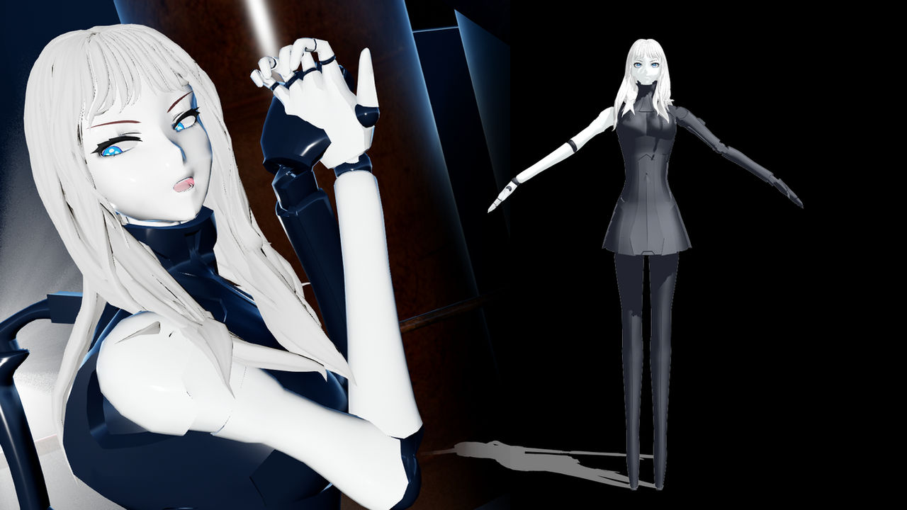 MMD Blame! Cibo model download by cher-the-cat on DeviantArt