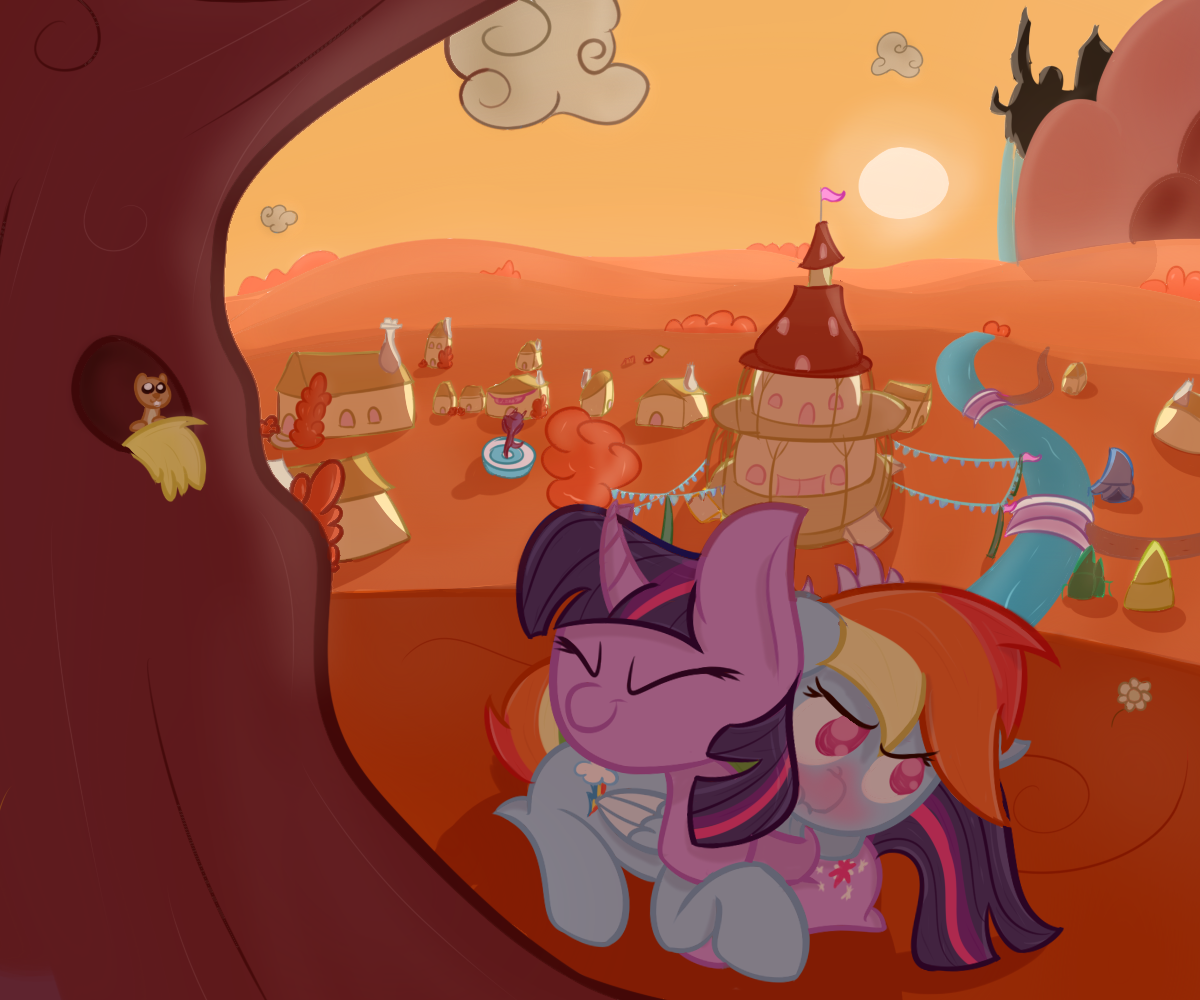 Twi and Dashie Sitting in a Tree...