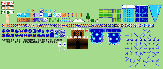 Smb Snow Tileset by qwertyuiopasd1234567