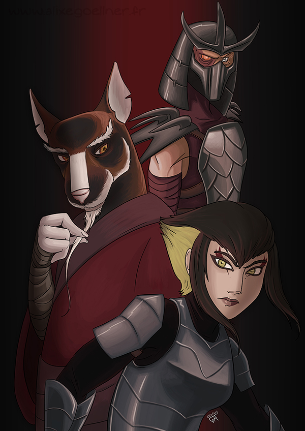 Splinter Karai and Shredder