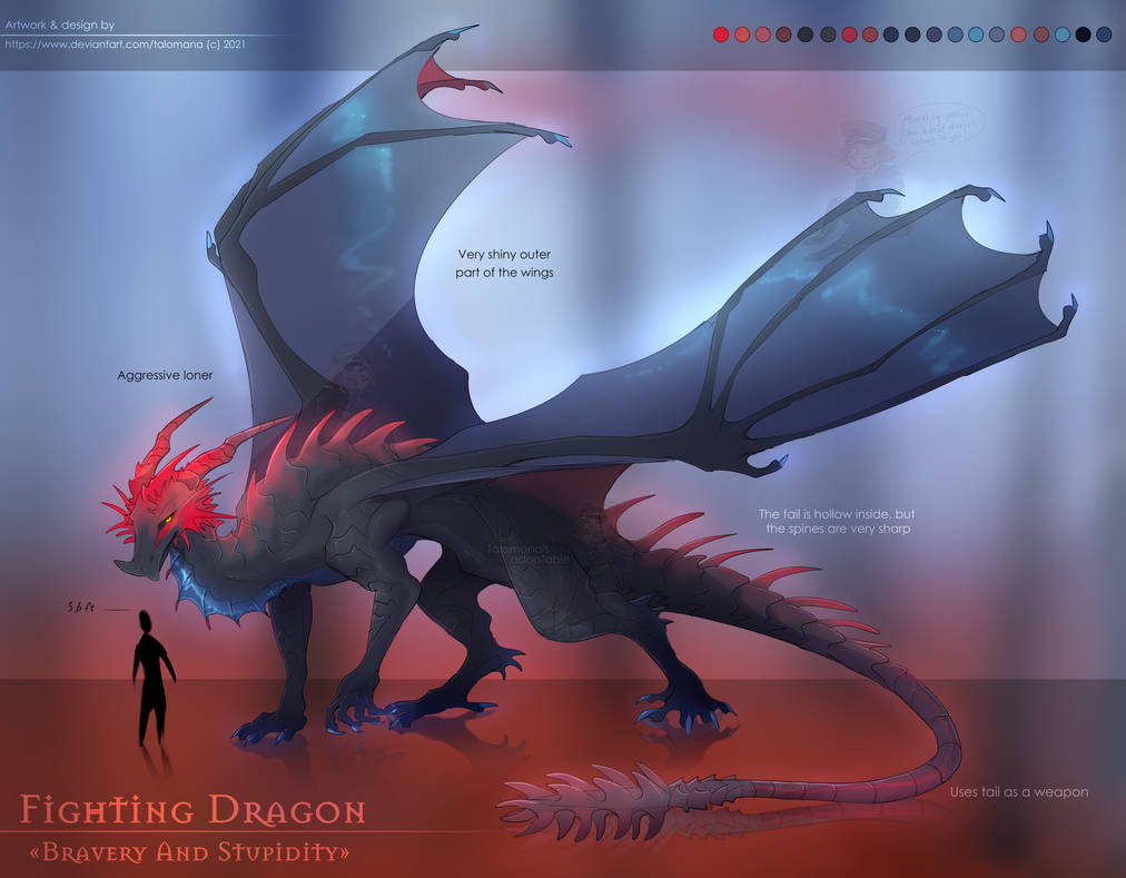 Adopt #7 [Fighting Dragon] CLOSED by Talomana on DeviantArt
