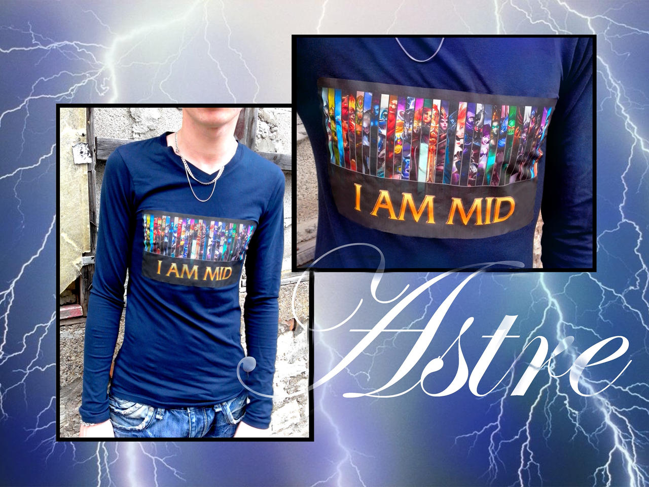 T-shirt homme '' I a mid ''