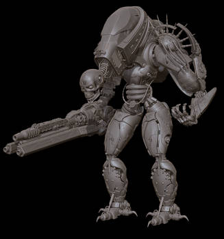 Terminator Robot Unrendered