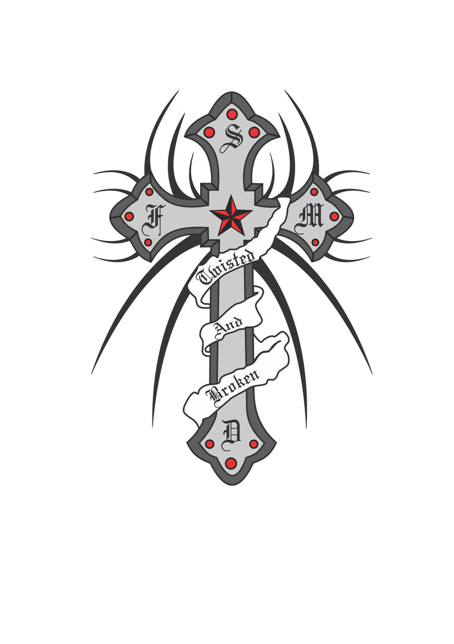 SDMF Cross Tattoo by twstdnbrkn on DeviantArt