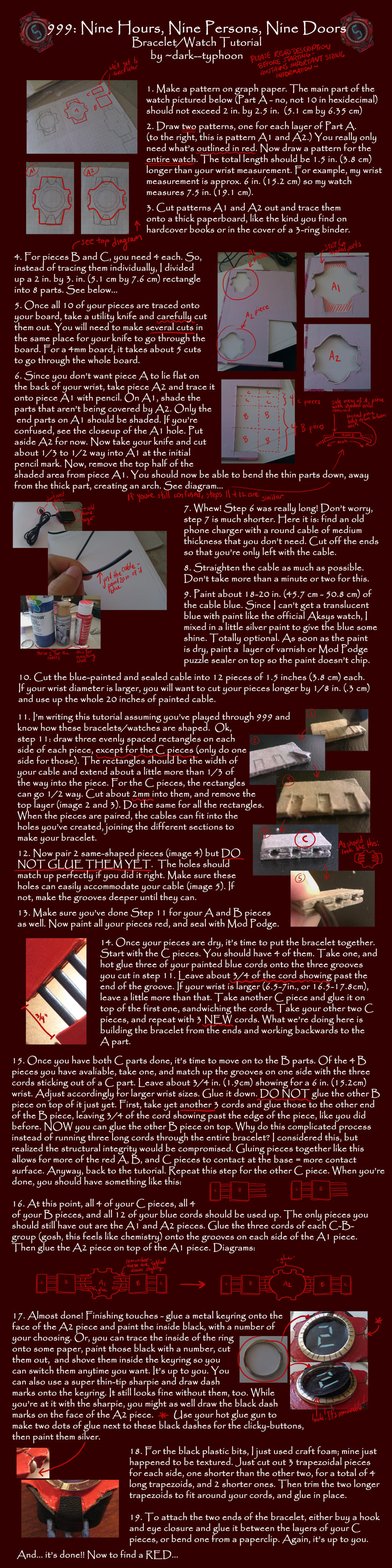 999 Bracelet-Watch Tutorial by dark--typhoon