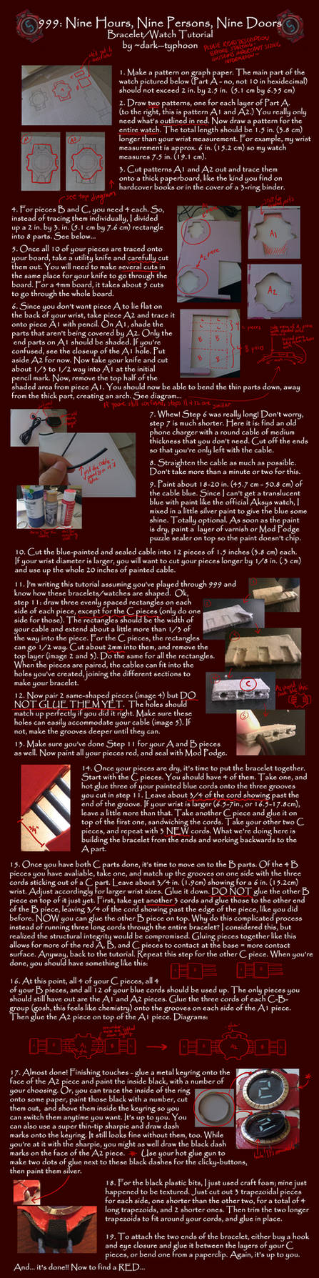 999 Bracelet-Watch Tutorial by dark--typhoon
