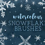 Watercolor snowflakes brushes (PS)