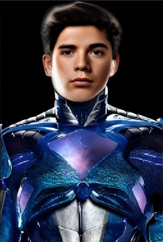 MMPR David Yost Blue Ranger Fixed Swap by karl2db on DeviantArt