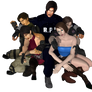 Raccoon City Survivors Pose2 PNG