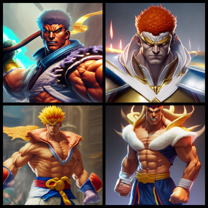 Street Fighter Python AI Generated Art Street Fighter My OG Chars. by karl2db on DeviantArt